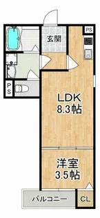 F+style狭山・池尻中1号館【2階】の間取り