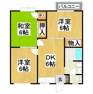 ロイヤルハイツ福田【1階】の間取り