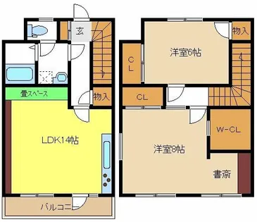 シャトー東山【3階】の間取り