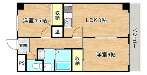 メゾンエスポアール【3階】の間取り