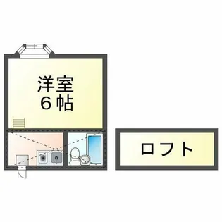 ラピート山手【2階】の間取り