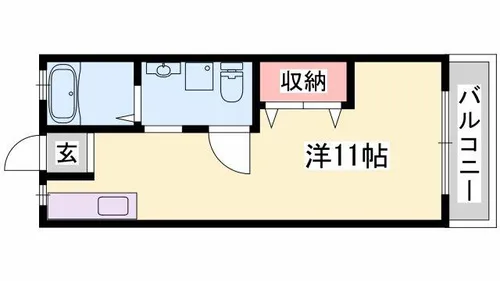 Sea Dream 姫路野里駅【2D号室】の間取り
