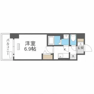 スワンズシティ大阪城コスタ【6階】の間取り
