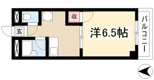 カーサグラツィア【1B号室】の間取り