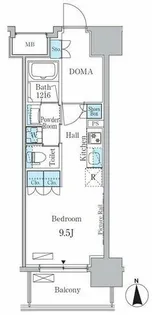 ヒヴィ・カーサ名駅西【11階】の間取り