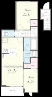 シャロームセブン平尾【202号室】の間取り