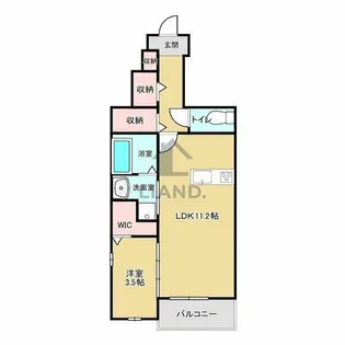 シャロームセブン平尾【101号室】の間取り