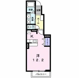 セレーノデーア【103号室】の間取り