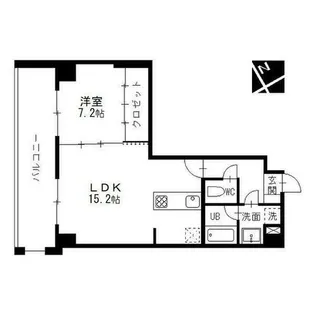 エルミタージュ新栄【8階】の間取り