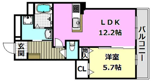 グランルミナス【205号室】の間取り