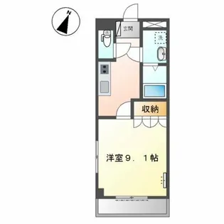 クレア トミー【1階】の間取り
