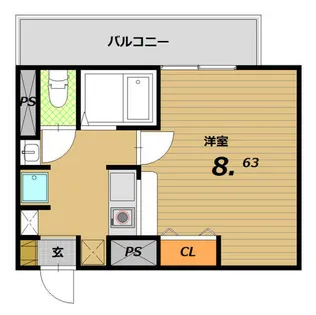 プレアデス月見山【4階】の間取り