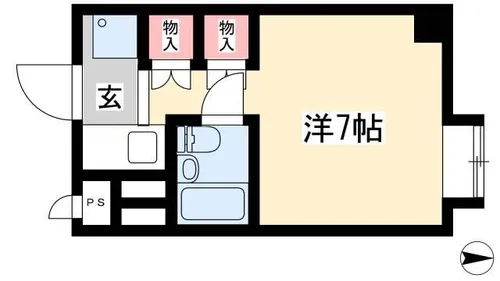 栄ハイホーム【617号室】の間取り