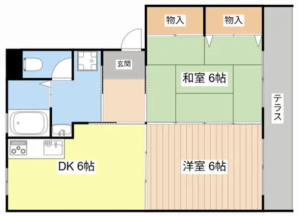 レーベンハイツ【102号室】の間取り