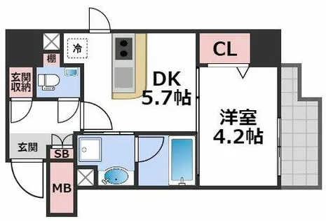 GAUDI【9階】の間取り