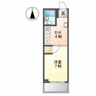 グリーンハイツ今池【4階】の間取り