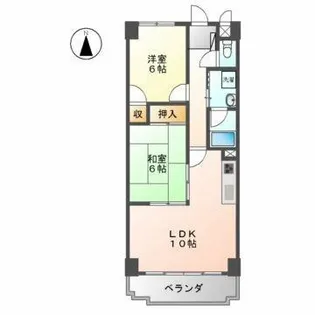 アミティ中村【5階】の間取り