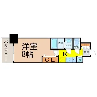 プレサンスジェネ葵【4階】の間取り