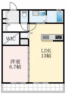 シャーメゾン深井【2階】の間取り