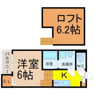 1SKの間取り画像