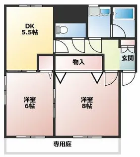 愛知県春日井市大留町2丁目【アパート】の間取り