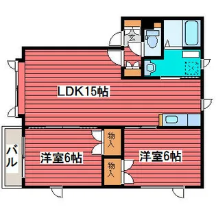 アパートメントユースⅢ【3階】の間取り