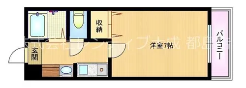 パーマネンス都島【3階】の間取り