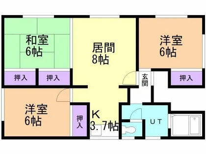 新川ハイツ【2F号室】の間取り