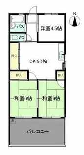 コーポ鈴木【2階】の間取り