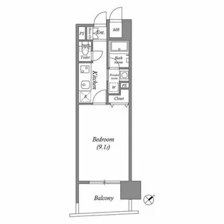 千種アヴァンギャルドプレイス【9階】の間取り