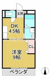 パークアヴェニュー【202号室】の間取り