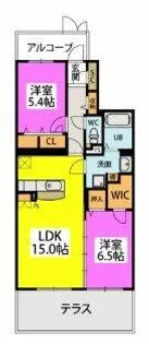 プレジデント正弥GOLD【103号室】の間取り