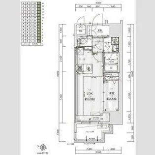 グランフォーレ久留米駅プレミア【15階】の間取り