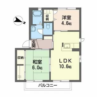 シャーメゾン さくら坂【F201号室】の間取り