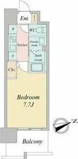 リバーコート砂田橋Ⅰ【9階】の間取り