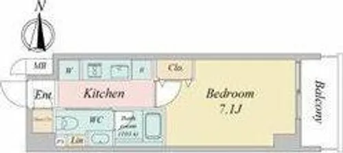 ルネフラッツ浄心【2階】の間取り