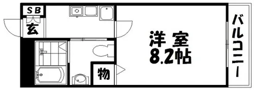 牧野駅前TNビル【1階】の間取り