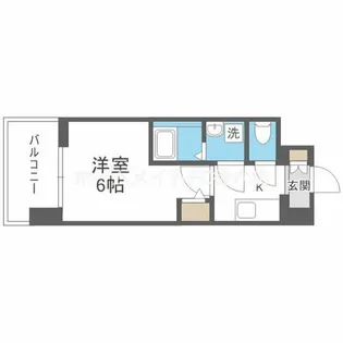 エスリード ザ・グレア大阪【8階】の間取り