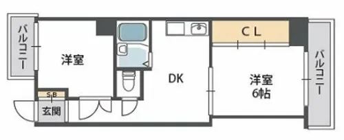 ホワイトハイツ【5階】の間取り