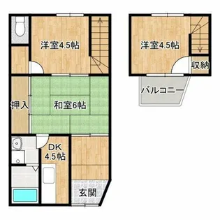 大阪府大阪市鶴見区放出東3丁目【一戸建】の間取り