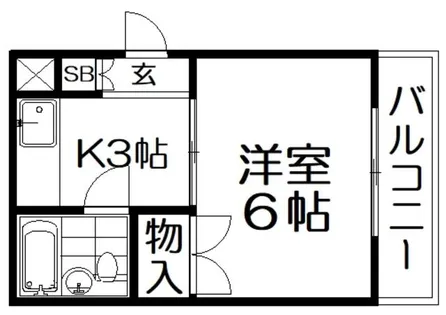 サンシャイン香里園V【1階】の間取り