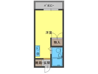 ユニハイム木村【4階】の間取り