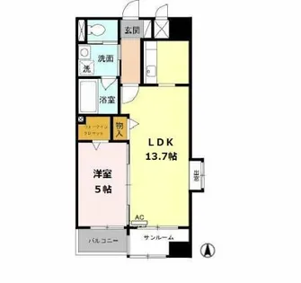 あいさきがけ【5階】の間取り