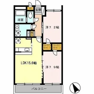 ラ・メゾン東山【4階】の間取り