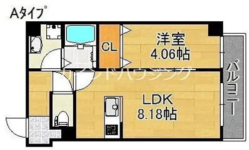 アクセルカクエイ【7階】の間取り