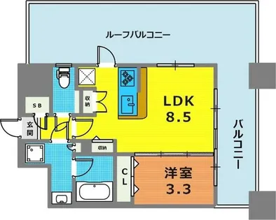 アーバネックス神戸六甲【6階】の間取り