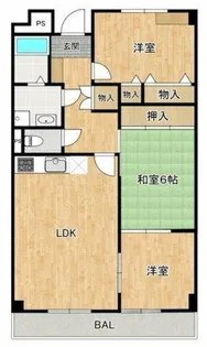 ヒルズ刀根山【1階】の間取り