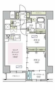 アーバネックス天満橋South【3階】の間取り