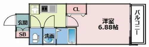 Quintet JOTONOE【11階】の間取り
