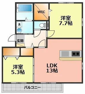 エクセル庄内【2階】の間取り